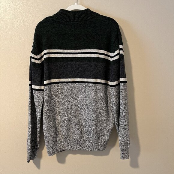 Chaps Henley Knit Sweater XXL Mens Preppy Academia Classic Half Heavy Cotton - Picture 8 of 8